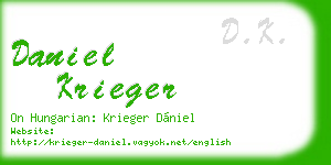 daniel krieger business card