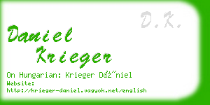 daniel krieger business card